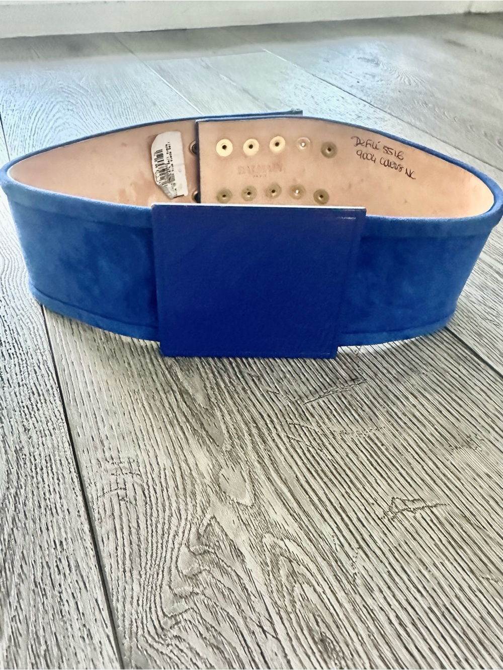 Ultra-Rare BALMAIN SS16 Runway Sample Suede Corset Belt